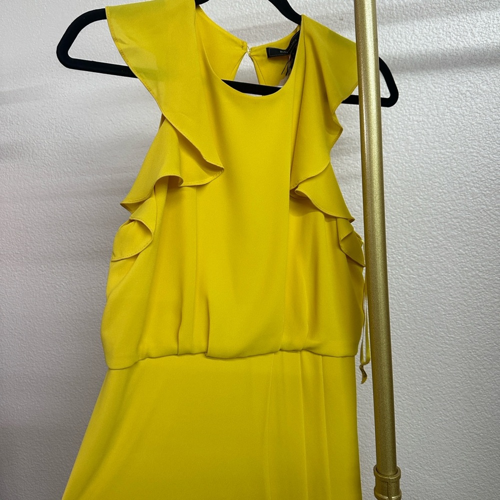 BCBGMaxAzria Vibrant Yellow Maxi Dress